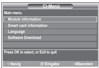 SAMSUNG LE32R86BD - Auswahlen des Cl-Menus (Common Interface) - 1