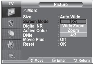 SAMSUNG LE32R86BD - Selecting the Screen Mode - 2