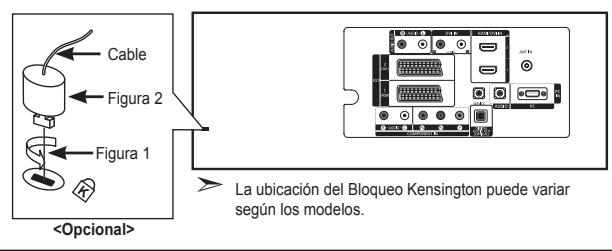SAMSUNG LE32R86BD - Utilización del bloqueo Kensington antirrobo - 1