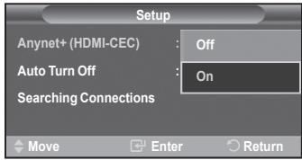 SAMSUNG LE32R86BD - Samodejni izklop naprave v systemd Anynet+, ko je TV izklopljen - 2