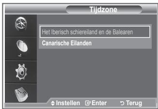SAMSUNG LE32R86BD - De tijdzone selecteren (uitsluitend Spanje) - 2