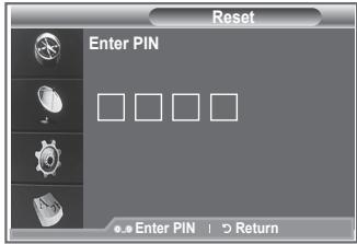 SAMSUNG LE32R86BD - You can reset the values stored to the factory default values. - 1
