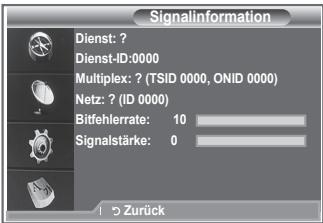SAMSUNG LE32R86BD - Überprüfen der Signalinformation - 1