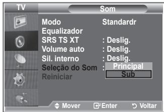 SAMSUNG LE32R86BD - Selección o modo de som - 2