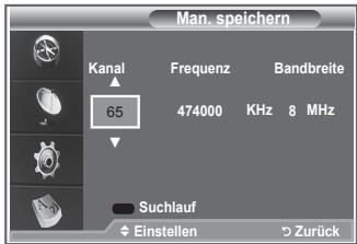SAMSUNG LE32R86BD - Kanalliste manuell aktualisieren - 1