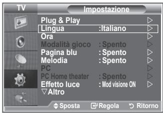 SAMSUNG LE32R86BD - Scelta della lingua - 1