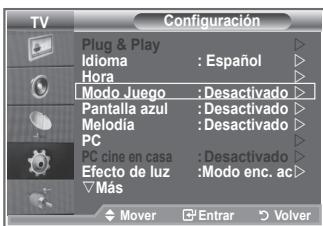 SAMSUNG LE32R86BD - Uso del Modo Juego - 1