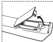 SAMSUNG LE32R86BD - Batterien in die Fernbedienung einsetzen - 1