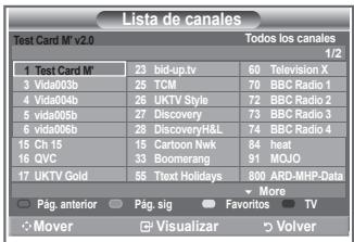 SAMSUNG LE32R86BD - Selección de la lista de canales - 1
