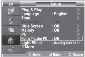 SAMSUNG LE32R86BD - Nastavitev PC-ja za domači kino - 1