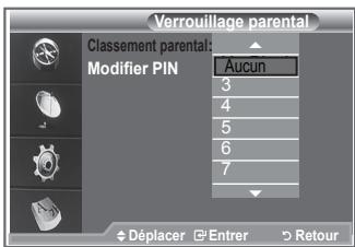 SAMSUNG LE32R86BD - Configuration du contrôle parental - 3