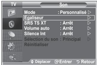 SAMSUNG LE32R86BD - Les paramètres du son peuvent être régés selon vos préférences personnelles. - 1