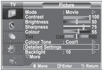 SAMSUNG LE32R86BD - Svetlost zaslona lahko prilagodite tako, da prilagodite osvetlitev LCD-zaslona. (0-10) - 3