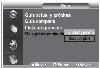 SAMSUNG LE32R86BD - Configuración de la guía predeterminada - 1