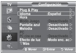 SAMSUNG LE32R86BD - Elección del idioma - 1