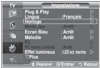 SAMSUNG LE32R86BD - Réglage et affichage de l'heure actuelle - 1