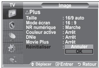 SAMSUNG LE32R86BD - Reinitialisation des paramètres d'image à leur valeur par défaut. - 2