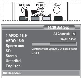 SAMSUNG LE32R86BD - Programinformationen anzeigen - 1