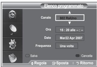 SAMSUNG LE32R86BD - Uso della funzione Elenco programmato - 4