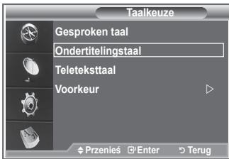 SAMSUNG LE32R86BD - Hiermee geeft u de taalformatie voor het inkomende signal weer. - 2