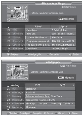 SAMSUNG LE32R86BD - De EPG-informatie (elektronische programmagids) weergeven - 1