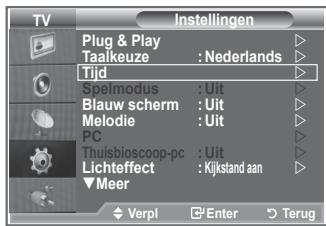 SAMSUNG LE32R86BD - De huidigeijd instellen en weergeven - 1