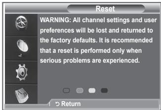 SAMSUNG LE32R86BD - You can reset the values stored to the factory default values. - 2