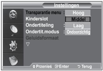 SAMSUNG LE32R86BD - U kunt de transparantie van het menu instellen. - 1