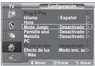 SAMSUNG LE32R89BD - Uso del Modo Juego - 1
