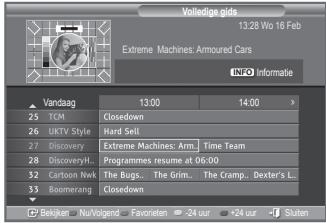 SAMSUNG LE32R89BD - De EPG-informatie (elektronische programmagids) weergeven - 2