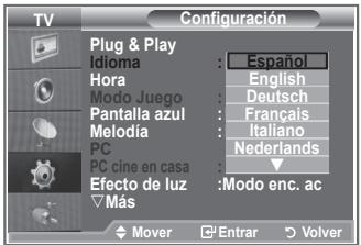 SAMSUNG LE32R89BD - Elección del idioma - 2