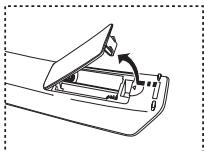 SAMSUNG LE32R89BD - Installing Batteries in the Remote Control - 1