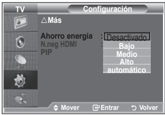 SAMSUNG LE32R89BD - Uso de la función de ahorro de energía - 2
