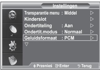 SAMSUNG LE32R89BD - Het geluidsformaat selecteren - 1