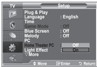 SAMSUNG LE32R89BD - Setting the Home Theater PC - 2