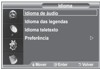 SAMSUNG LE32R89BD - Mostra as informações linguísticas relativamente à transmissão recebida. - 1