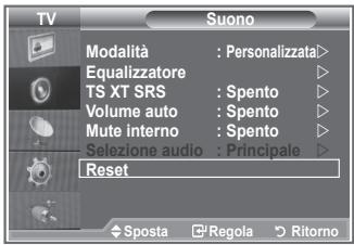 SAMSUNG LE32R89BD - Ripristino delle impostazioni audio predefinite - 1