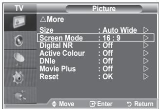 SAMSUNG LE32R89BD - Selecting the Screen Mode - 1