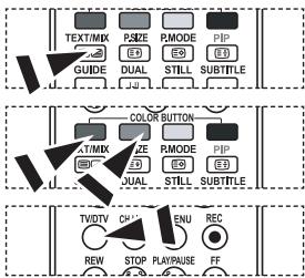 SAMSUNG LE32R89BD - Auswählen einer Teletextseite mit Fastext - 1
