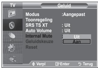 SAMSUNG LE32R89BD - De interne mute selecteren - 2