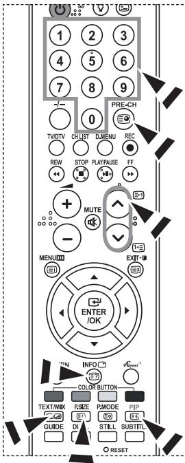 SAMSUNG LE32R89BD - Selecting a Specific Teletext Page - 1