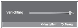 SAMSUNG LE32R89BD - U kunt de helderheid van het scherm aanpassen door de helderheid van de LCD-achtergrondverlichting aan te passen (0-10). - 2
