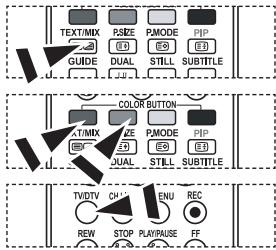 SAMSUNG LE32R89BD - Utilizar a opção Fastext para seleccionar uma página de teletexto - 1