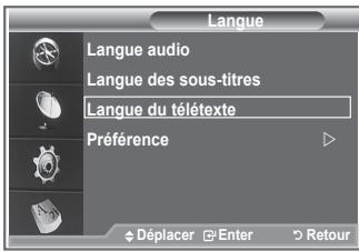 SAMSUNG LE32R89BD - Affiche les informations relatives à la langue pour le flot d'entrée. - 3