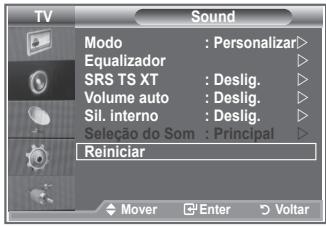 SAMSUNG LE32R89BD - Repor as predefinições de som - 1