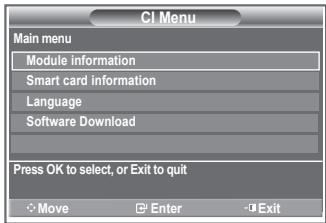 SAMSUNG LE32R89BD - Selecting the CI (Common Interface) Menu - 1