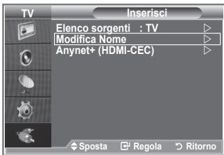 SAMSUNG LE32R89BD - Modifica dei nomi delle sorgenti di ingresso - 1