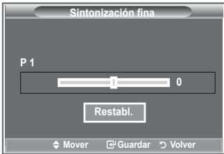SAMSUNG LE32R89BD - Utilice la sintonización fina para ajustar manualmente un determinado canal a fin de que la recepción sea óptima. - 2