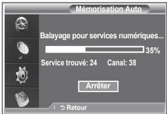 SAMSUNG LE32R89BD - Vous pouvez mettre à jour la liste des chaînes lorsque l'émetteur ajoute de nouveaux services ou si vous déplacez votre téléviseur. - 1