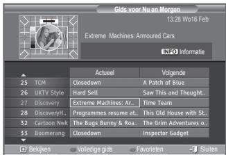 SAMSUNG LE32R89BD - De EPG-informatie (elektronische programmagids) weergeven - 1